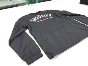 Veste classique coupe-vent et imperméable en nylon noir à motif, style formel printanier, fermeture éclair sur le devant, directement de l'usine - Product Image 3