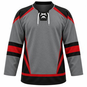 Maillot de Hockey 2026 pour Hommes, Noir, Rouge, Blanc, Grande Taille, Respirant, Impression par Transfert Thermique, Haute Qualité, Meilleures Ventes, Jeux d'Hiver - Product Image 5
