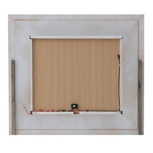 Mobili di gloria per le colline di Hollywood G8105-N comodino argento Champagne trucco vanità - Product Image 4