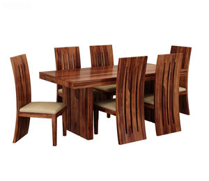 Nouvelle arrivée, ensemble de table à manger solide, durable et confortable, le plus populaire, en bois avec 6 chaises en bois, ensemble de table à manger en bois de Sheesham - Product Image 2