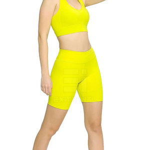 Shorts de yoga sans couture respirants pour femmes, taille haute, séchage rapide, écologiques, pour la gym et le fitness, vente en gros en vrac, usine OEM - Product Image 3