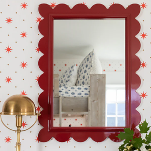 กระจกเงาทรงสี่เหลี่ยมผืนผ้าเคลือบเงา งานแฮนด์เมด สำหรับตกแต่งผนังภายในบ้านสไตล์โมเดิร์น ห้องนอน ห้องนั่งเล่น - Product Image 1