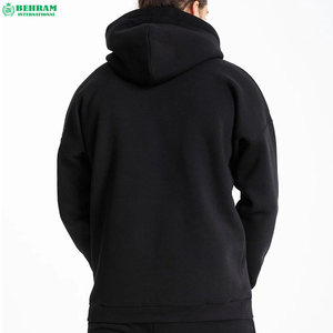 Sweat à capuche pour homme, personnalisable OEM, grandes tailles, 100% coton molletonné, coupe classique, doublé, hiver, éco-responsable - Product Image 2