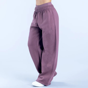 Hot Selling Loose Fit 100% Cotton Classic Fit <b>Straight</b> <b>Leg</b> Blank <b>Joggers</b> for <b>Women</b> Casual Wear Solid Color Breathable <b>Joggers</b> - Product Image 1