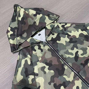 Sudadera con Capucha Oversize Unisex con Estampado de Camuflaje Real Tree, Cierre de Cremallera Personalizado - Product Image 2