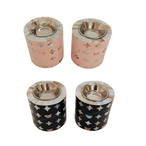 Quemador de incienso redondo con incrustaciones de nácar de alta calidad, diseño de luna y estrella, para regalos corporativos y eventos. - Product Image 1