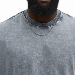 <b>Men's</b> Washed Grey Sleeveless T <b>Shirt</b> Solid Crew Neck Tank Top Street Casual Summer Muscle <b>Shirt</b> - Product Image 4
