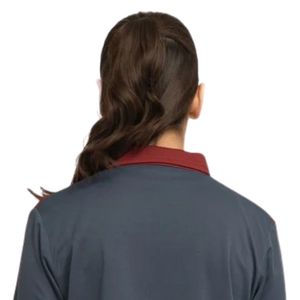 Chaqueta Deportiva Casual para Mujer, Color Azul Marino y Rojo, con Cierre Completo, Cuello Alto y Manga Larga - Product Image 4