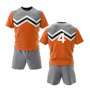 Conjunto de Camiseta de Fútbol Sublimada para Hombre, Negro y Rojo, 100% Poliéster, Cuello en V, Manga Corta, Cintura Elástica, Regular, Absorbe la Humedad - Product Image 5