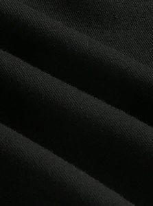 Sudadera Corta con Capucha en Bloques de Color Blanco y Negro, Manga Larga, Informal, Tejida, Talla Grande para Mujer, Ropa de Otoño - Product Image 5