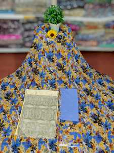 Nouveauté : Tissu pour robe traditionnel soudanais Swiss Dirac, dernier cri, tendance, avec motif floral, pour un usage régulier. - Product Image 2
