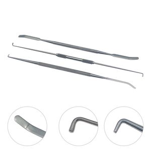 Pince à nerfs manuelle à double pointe en acier inoxydable, instrument de neuromicrochirurgie - Product Image 5