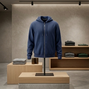 Sweat-shirt unisexe à capuche zippé en polaire douce, personnalisable, pour usage quotidien décontracté - Product Image 3
