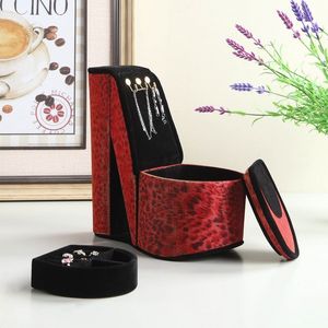 Espositore per Gioielli a Forma di Scarpa con Tacco Alto, Stampa Leopardata, 9 Pollici, con Ganci - Product Image 5