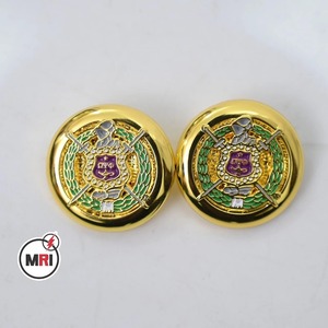 Wholesale High-quality Customize <b>Buttons</b> Omega Psi Phi Fraternity, Inc Custom <b>Buttons</b> for blazers in Gold color 8 Butt - Product Image 6