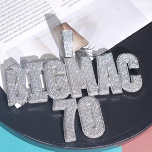 Compre en Línea en India un Collar con Nombre Personalizado Estilo Iced Out, Cadena Cubana, Joyería Hip Hop - Product Image 5