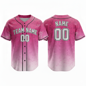 Camiseta de Béisbol Personalizada para Adultos, Sublimada, Tejido de Malla 100% Poliéster, Cómoda, Duradera, de Secado Rápido y Transpirable, Manga Corta - Product Image 4
