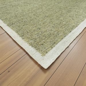 Alfombra de Yute Natural Tejida a Mano |   Alfombra de Tejido Plano Ecológica |   Alfombra minimalista de color sólido hecha a mano - Product Image 5