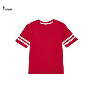 Camiseta de Algodón Lisa para Hombre, Manga Corta, Cuello Redondo, Corte Regular, Estilo Informal, Color Sólido, Tejido de Punto Jersey, Camiseta Elástica para Mujer - Product Image 1