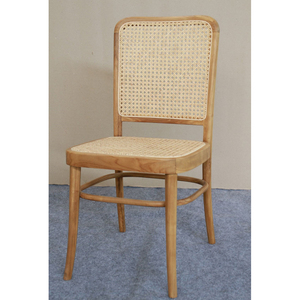 Karya Solid Teak Wood & Rattan <b>Dining</b> <b>Chair</b> for Villa <b>Dining</b> Room Furniture - Product Image 1