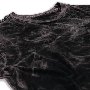 Camiseta Casual de Hombre Personalizada, Estilo Vintage, Lavado Ácido, 100% Algodón, Oversize, Manga Corta, Color Negro Nube, Streetwear, 100GSM, Parte Delantera Lisa - Product Image 3