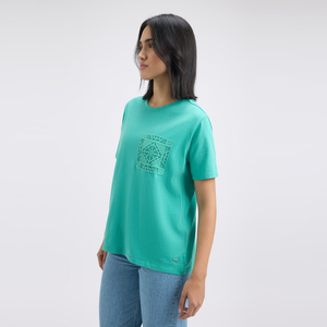 เสื้อยืดผู้หญิงขายดี เสื้อยืดโอเวอร์ไซส์คุณภาพสูงสำหรับผู้หญิง ผลิตจากโรงงานโดยตรง เสื้อผ้าลำลอง - Product Image 3