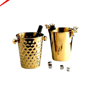 Handmade Metal Winged Ice Bucket Artistic Sculpture for Tabletop Decor Living <b>Room</b> Wine <b>Cooler</b> - Product Image 5