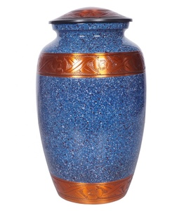 Urne de crémation classique en aluminium, gravée, de haute qualité, décoration intérieure - Product Image 1