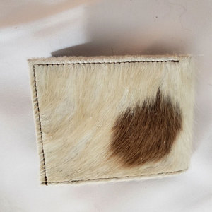 Nouveauté Portefeuille pour homme en cuir de vachette à poils longs, imprimé animal, imperméable, designs personnalisés, doublure en nylon, porte-cartes, cadeau - Product Image 1