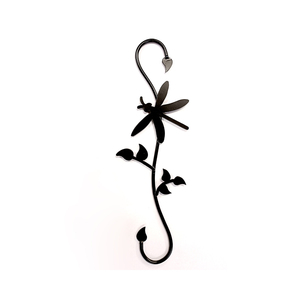 Iron Flower Wall Hook Powder Coated Rust Resistant Art Decor for Door or Wall Use - Product Image 4