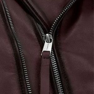 Cheap Wholesale Women Ladies Genuine <b>Real</b> <b>Leather</b> Slim Fit Fashion <b>Leather</b> <b>Jacket</b> Motorcycle & Auto Racing <b>Leather</b> <b>Jacket</b> - Product Image 4