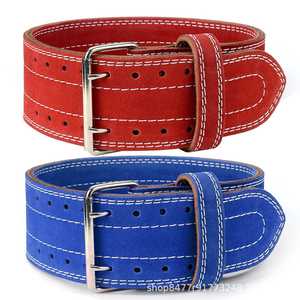 Ceintures de soutien lombaire en cuir naturel pour la musculation, personnalisables dans toutes les couleurs, avec boucle à double ardillon, vente en gros - Product Image 5