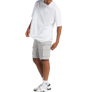 Pantalones Cortos Cargo Casuales para Hombre, Personalizables, de Trabajo, Camuflaje, Tácticos, de Lona, Anti-UV, Cintura Elástica, Bolsillos Laterales - Product Image 3