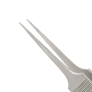 Pinces de bijoutier à ligature, plateforme 7,5 mm, pointe 0,5 mm, 11,5 cm, pour microchirurgie ophtalmique, en acier inoxydable, instrument réutilisable - Product Image 4