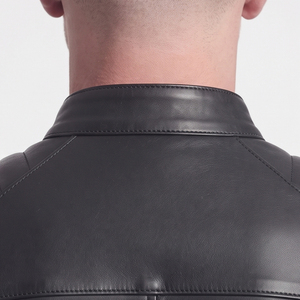 Men's Leather Race <b>Jacket</b> Men Waist Belt Leather <b>Biker</b> <b>Jackets</b> Mens Leather Zip Up Motorcycle <b>Jacket</b> Stand Collar Leather <b>Jacket</b> - Product Image 4