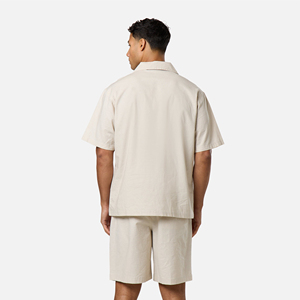 Conjunto de Camiseta Oversize para Hombre con Hombros Caídos, Personalizable con Logotipo, Transpirable, de Verano, de Algodón, Estilo Urbano, Vintage, de Lujo, Conjuntos Lisos para Hombre - Product Image 5