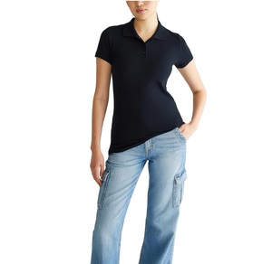 <b>Women's</b> Black Short Sleeve for Shirt Solid Color Breathable <b>Compressed</b> Jersey Quick Dry Knitted Casual Sport <b>Top</b> - Product Image 1