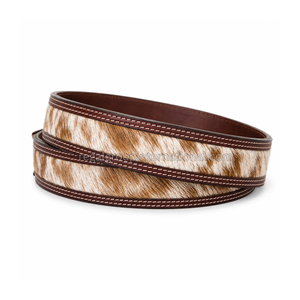Ceinture Western en Cuir Florale Façonnée à la Main avec Boucle en Argent Gravée Style Vintage – Vente en Gros Usine, Haute Qualité - Product Image 2
