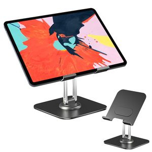 Supporto Pieghevole in Alluminio per iPad e Tablet, Stand da Scrivania Regolabile e Rotante per Monitor, Compatibile con iPad 11 10 9 8 7 - Product Image 1