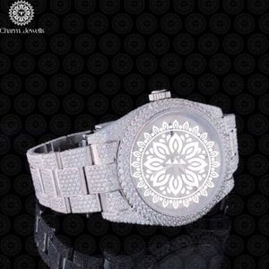 Charm_Jewells Montre à quartz analogique ronde de luxe pour femme, bracelet en acier inoxydable, 38 mm, fermoir pliant lumineux - Product Image 2