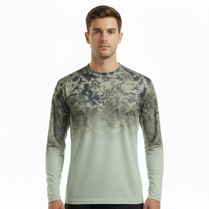 Camiseta de pesca de manga larga con estampado personalizado para hombre, de secado rápido, transpirable, ropa de exterior para caza, camiseta de pesca - Product Image 5