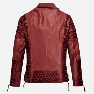 Chaqueta de Cuero Genuino para Mujer, Estilo Slim Fit, Chaqueta de Cuero para Motociclismo y Automovilismo, Venta al Por Mayor a Precio Económico - Product Image 3