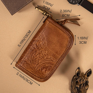 Porte-clés de luxe en cuir avec plusieurs compartiments pour clés, cartes et objets personnels - Product Image 4