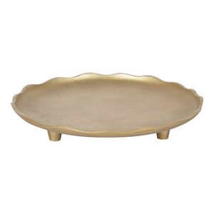 Nouvelle arrivée, plateau de service décoratif en or avec une forme unique, décoration de table et de cuisine, design moderne et luxueux, plateau de service élégant - Product Image 3