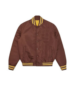 Custom Varsity Embroidered <b>Quilted</b> Lined Men Custom Baseball Bomber Varsity Satin <b>Jacket</b> For Men's 100% Polyester - Product Image 6