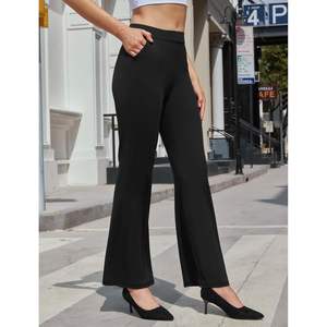 2025 femmes taille haute Bootcut Flare pantalon extensible décontracté bureau d'affaires pantalon Cargo pantalon Style - Product Image 4