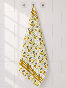 Abstract Print Linen <b>Kitchen</b> <b>Towel</b> Reusable Washable <b>Hand</b> <b>Towel</b> Quick Dry Rectangle for Home Use - Product Image 3