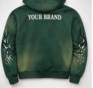 Ensemble Homme Hiver Haute Qualité Respirant Décontracté Imprimé Floqué Col à Capuche Entièrement Zippé en Polaire Tricoté Sans Couture Thermocollé Épais - Product Image 4