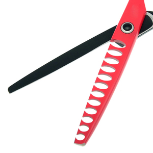 High Carbon Stainless Steel Super Cut Economical <b>Barber</b> and Thinning Scissor <b>Set</b> Private Label <b>Barber</b> Thinning Scissors - Product Image 2