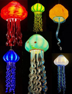Lámpara de araña de medusas de cristal de Murano, lámparas colgantes de cristal soplado a mano para dormitorio, Isla, hogar, Villa, restaurante - Product Image 4